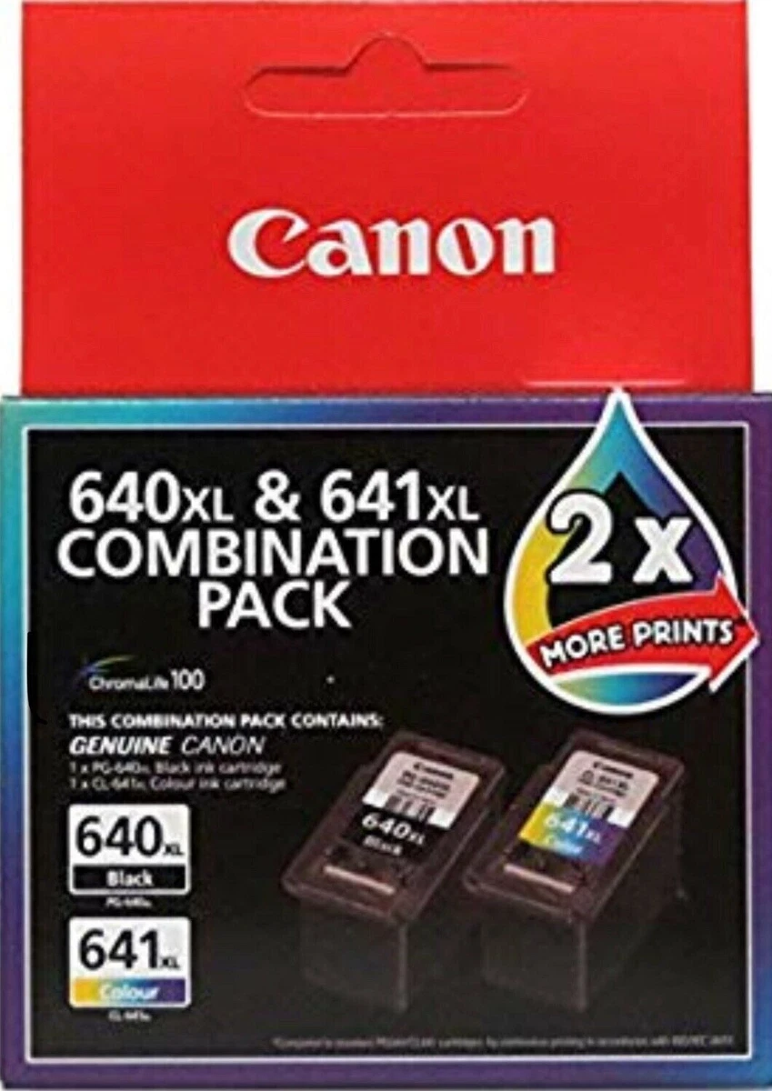 Genuine Canon PG 640/CL 641 / PG 640XL / CL 641XL / PG 640XXL / Combination Pack