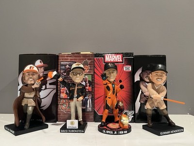 Orioles Bobblehead Rubenstein Cal Ripken Ironman Gunnar Henderson