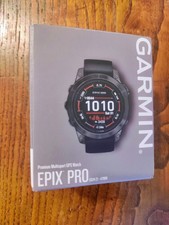 Garmin Epix Pro (Gen 2) Herren 47mm Schiefergrau Schwarz Band - BRANDNEU