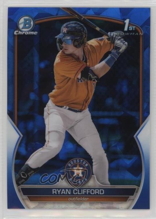 2023 Bowman Sapphire Edition Chrome Prospects Ryan Clifford #BCP-10 0m4r