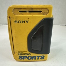 Sony Walkman WM-AF54 Sports Yellow Cassette Player - Non Working READ Y9