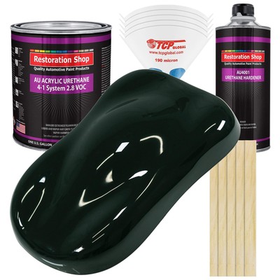 Rock Moss Green Acrylic Urethane Auto Paint  Complete Gallon Paint Kit  Profes