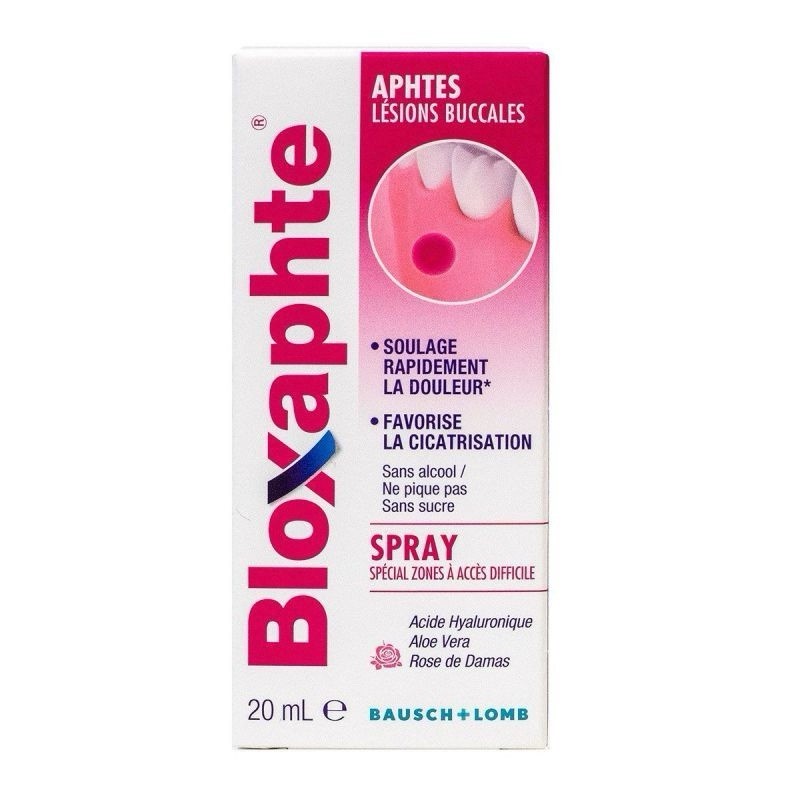 Spray aphtes Bloxaphte 20ml barrière hémostatique pour gencives sensibles