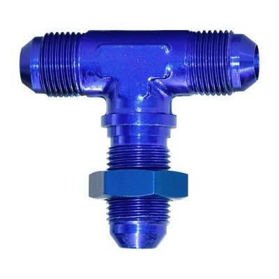 SPEEDFX 560834 -8AN BLU BULKHEAD FLARE TEE