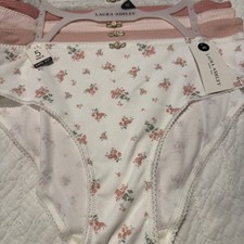 Laura Ashley Panties Briefs Underwear 5 Pack Size XL Floral Cotton Spandex