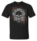 Harley Davidson Men's Corrosion Skull Short Sleeve Crew Neck T Shirt Black