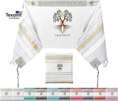 Grafted in - Messianic Christian Prayer Shawl/Tallit Prayer Shawl - Creation and