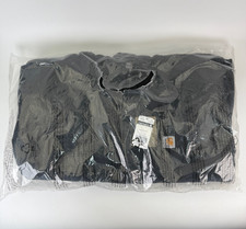 Carhartt 104392 BLK Jacket Washed Duck Sherpa Lined Hooded Men 3XL Reg
