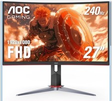 AOC C27G2Z 27'' Curved Frameless Ultra-Fast Gaming Monitor Black