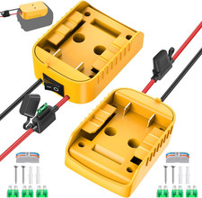 2 Packs for Power Wheel Adapter Compatible with Dewalt 20V Battery, Power Conver