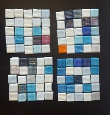 100 Pieces 3/4" Square Mini Glass Craft Decorative Mosaic Tiles Craft USA Ship