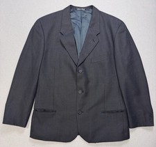 VTG Giorgio Armani Le Collezioni Wool Blend Silk Thread Blazer Made In Italy 42R