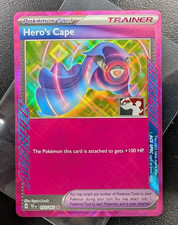 hero's cape pokemon card - Luxurious 265/182 - Paradox Rift - Hyper Rare - Gold Foil Heros Cape Pokemon Tool Make your Pokmon unstoppable! The