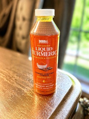 Liquid Turmeric Curcumin Complex 45 Servings Immune Support Orange Flavor NEW