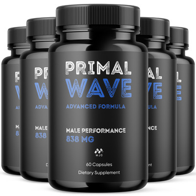 (5 Pack) Primal Wave Advanced Male Health Max Support PrimalWave 300 Capsules
