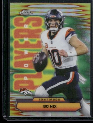 2025 Topps Chrome #PP-9 Bo Nix Power Players Refractor