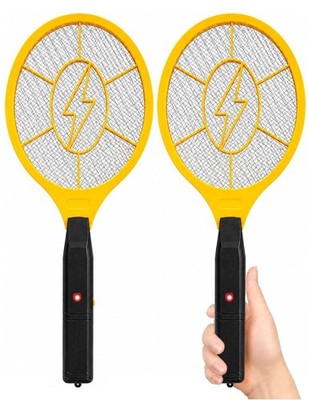 Electric Fly Swatter 2 Pack, Handheld Bug Zapper Racket for Mosquito & Insect...