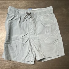 Old Navy Boys Gray Jogger Shorts Quick Dry Elastic Waist Pockets L 10-12