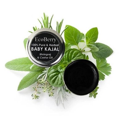 EcoBerry Baby Kajal With Bhringraj, Castor Oil 5gm