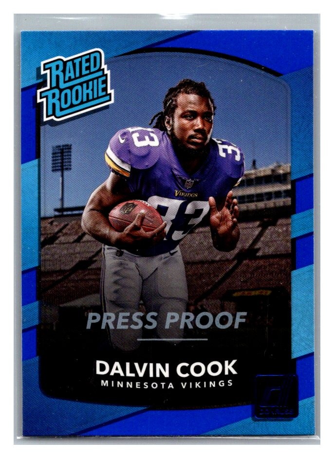 2017 Panini Donruss - Rated Rookie Dalvin Cook #343 Press Proof Blue (RC) TD0736
