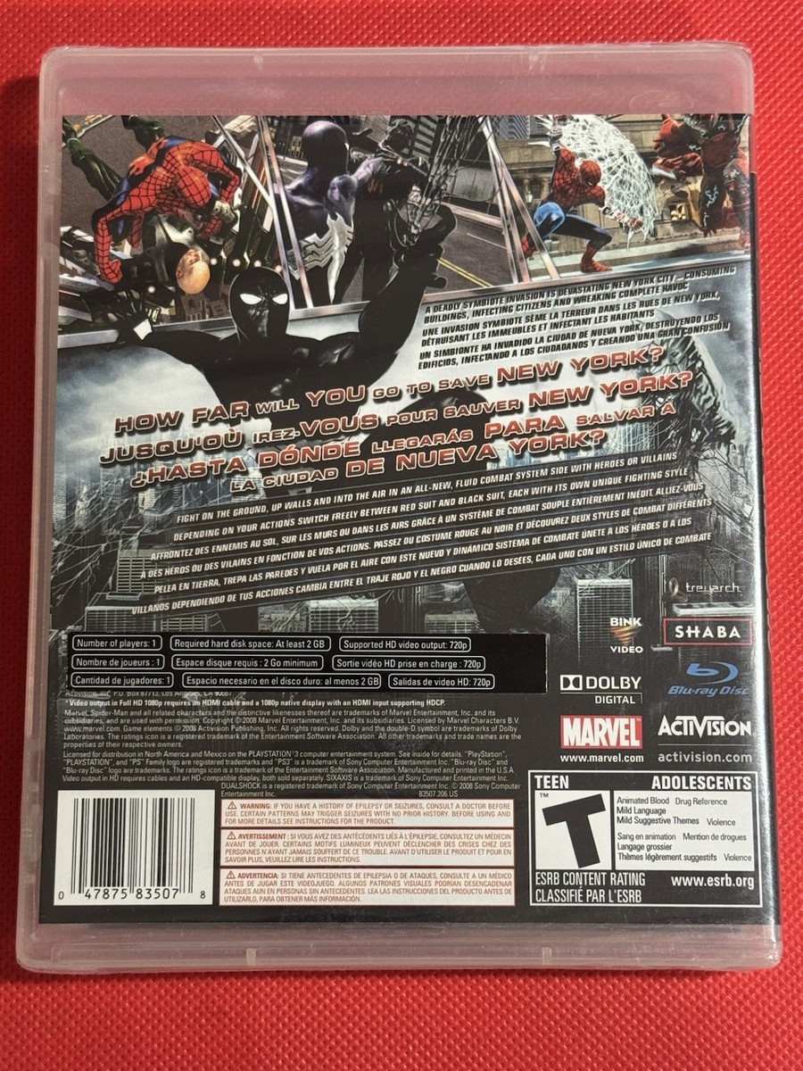 Test de Spider-Man : Le Règne des Ombres sur PS3 par