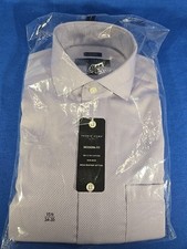 Pronto Uomo Men's Dress Shirt 15 1/2 34/35 Modern Fit Pink Check NEW w/ Tags NWT