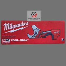 Milwaukee M12 2470-20 Plastic Pipe Shear PVC Cut - Tool Only - New In Box