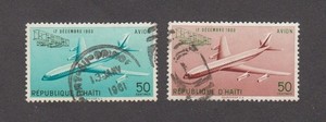 HAITI 1960,  AIR POST, 50 c. Boeing 707.  Port-au-Prince Airport, Sc# C172, C173