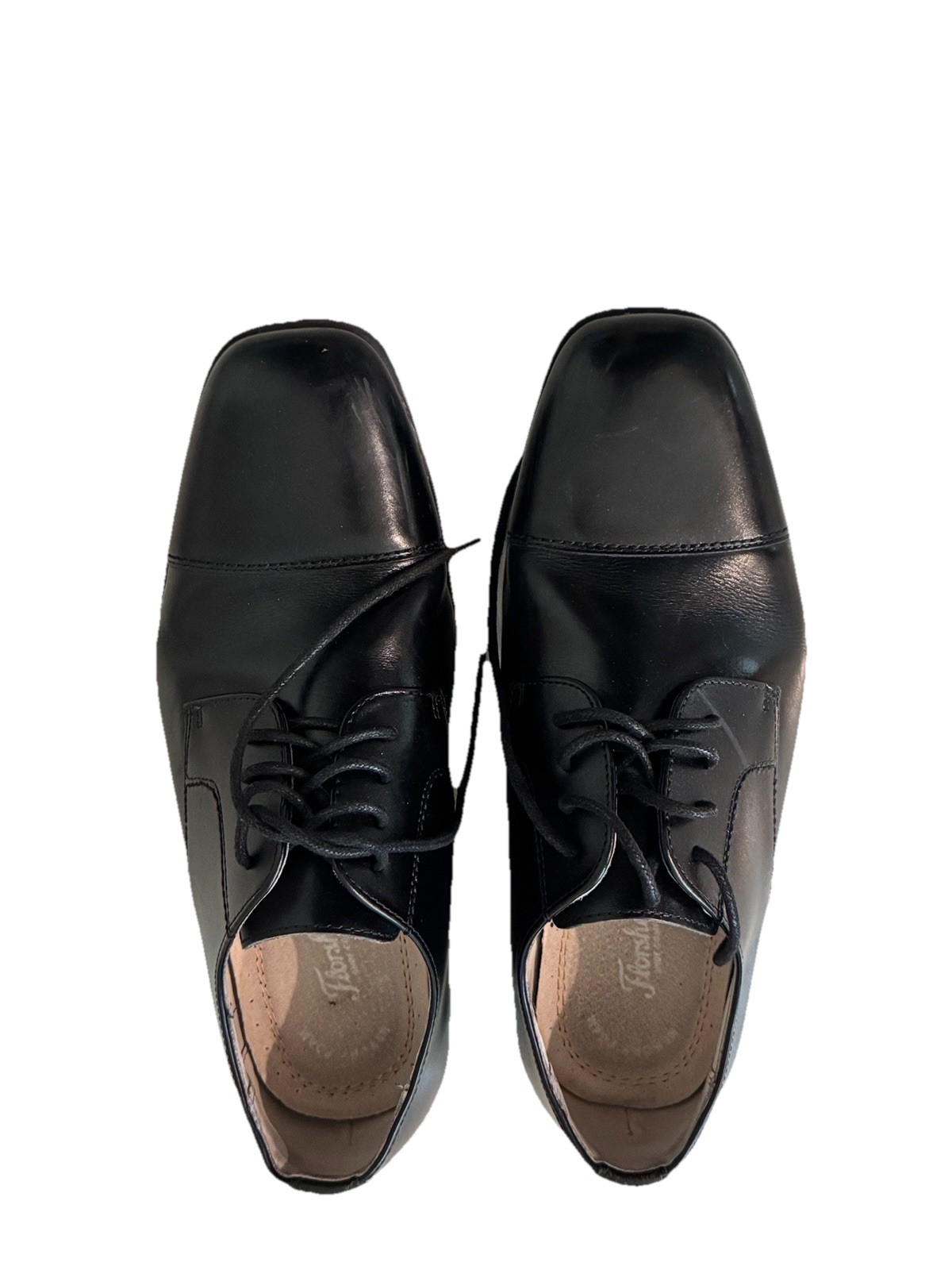 SAOLA Scarpe da ragazzo Florsheim nere suola in gel con tomaia e fodere in pelle misura 6 5M