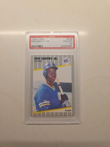 1989 Fleer Ken Griffey Jr. RC #548 Mariners PSA 10 GEM MINT HOF