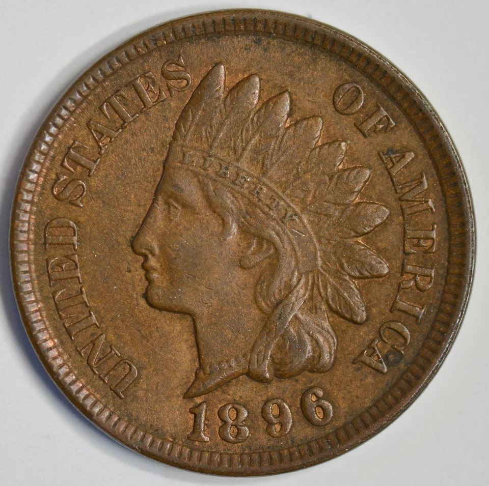 1896 Indian Head Cent, Penny, Brilliant Uncirculated, Ryan's Rare Coins, C8465 - Image 2 of 4