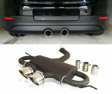 Sportauspuff + Heckdiffusor R32 Look für VW Golf 5 Endrohre 100mm schräg ABE