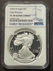 2020-W $1 SILVER AMERICAN EAGLE NGC PF70 Early Releases : 07898