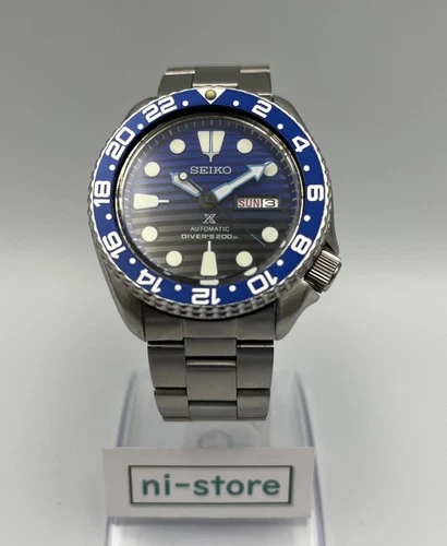 Seiko 6309-729A Divers Automatic Blue Black Vintage Watch JP Very Rare - Rank A