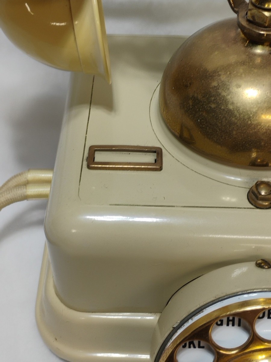 Vintage Telephone Rotary 1960s Model JN-4 Metal Tin Princess Style