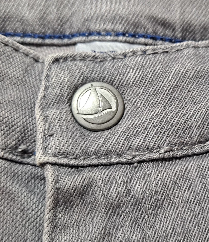 Pantalones de mezclilla grises Petit Bateau niño pierna recta 3T 3ans/95 cm Foto 4 de 4