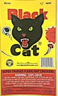 BLACK CAT COLLECTIBLE FIREWORKS LABEL 6 INCHES WIDE X 10 INCHES LONG!  FREE SHIP