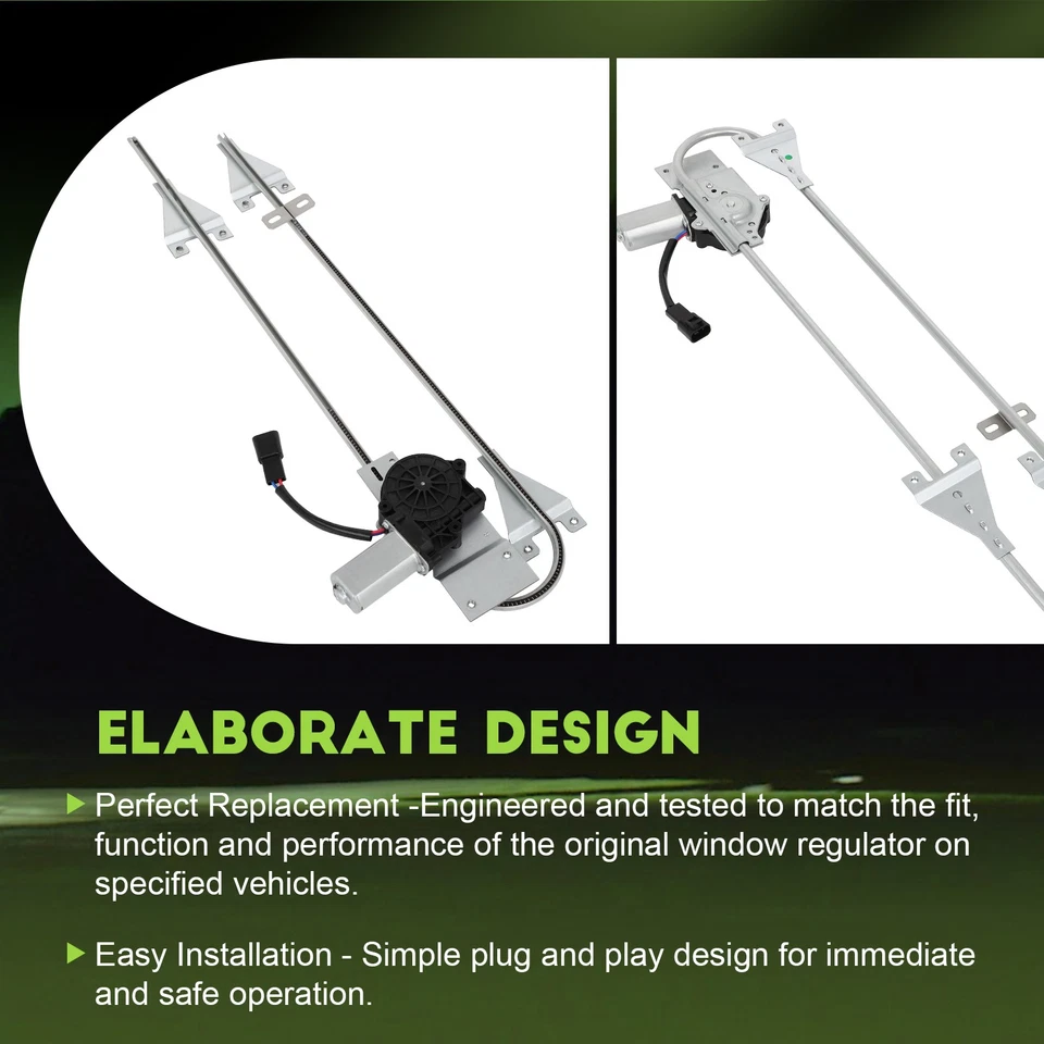 Regulador de ventana eléctrica delantero derecho con motor para Peterbilt 357 Base 1987-96 Foto 4 de 4