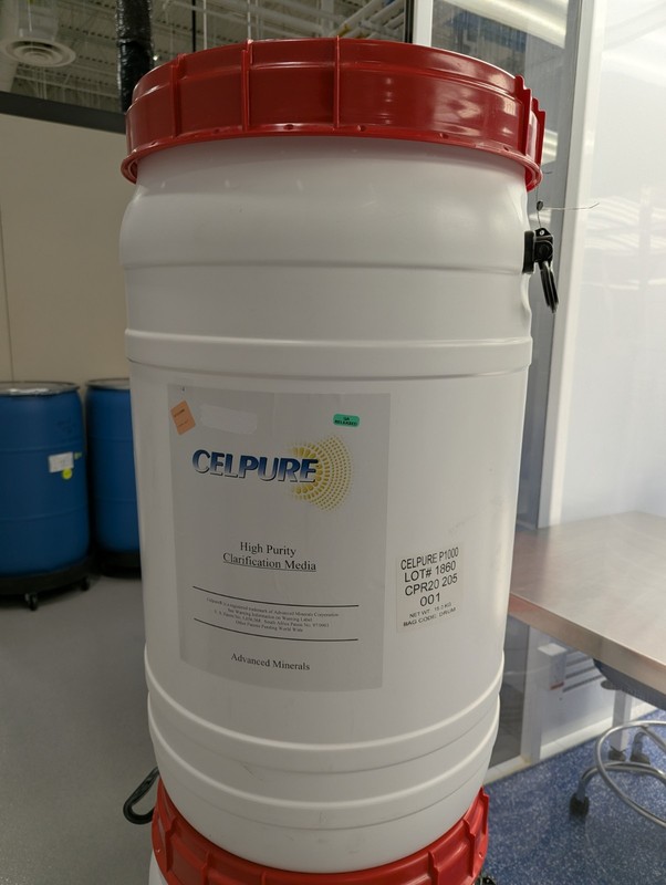 Celpure P1000 Clarification Media 15.6 kg Drum Biological Laboratory CPR20 205