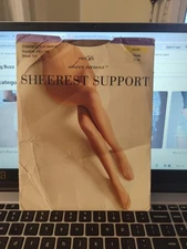 Women's Sheer Toe Pantyhose Control Top East 5th Brand Size Short Taupe NEW!