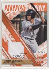 2019 Panini Elite Extra Edition Prospect Materials Orange /149 Trent Grisham ov4