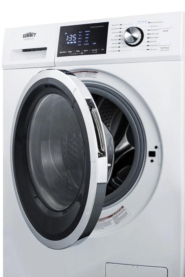 Summit SPWD2202 White 24"W 2.7 Cu. Ft. Front Loading Washer/Dryer Combo - Image 3 of 4