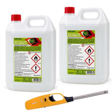 BIOÉTHANOL Bio Sprint Liquide De Combustion Pour Poêle, Cheminée 2x5 Lt + Allume