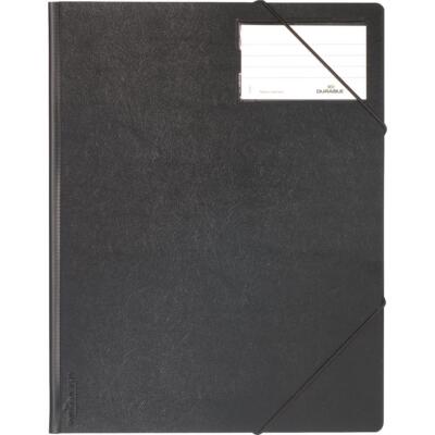 DURABLE Eckspanner Premium, DIN A4, Hartfolie, schwarz