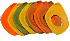 Better Maid Plastikowy papierowy talerz / uchwyt na kubek Zielony Pomarańczowy Brązowy Żółty (9)