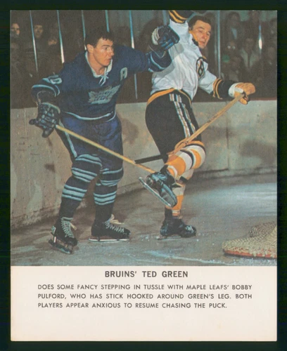TED GREEN 1964-65 TORONTO STAR 64-65 NO 10 EX                 13473