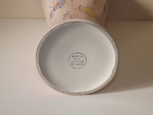 Vintage MCM Italian Abstract Hand Decorated Studio Vase - Picture 4 of 9