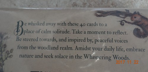 WHISPERING WOODS ORACLE CARDS DECK WISDOM INSPIRATION CAT ResQ - Picture 3 of 5