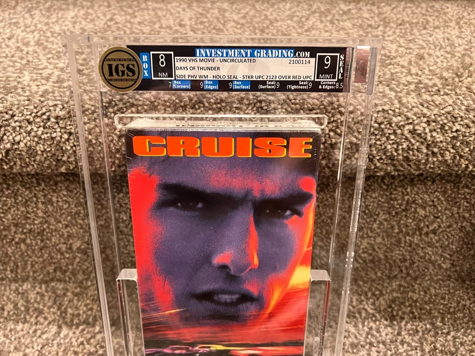 DAYS OF THUNDER VHS IGS Graded BOX 8 NM SEAL 9 MINT w/Watermarks Factory Sealed - Image 2 of 4