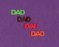 DAD  4 best die cuts scrapbook cards